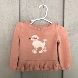 Baby Gap Girls Poodle Sweater 12-18 months.